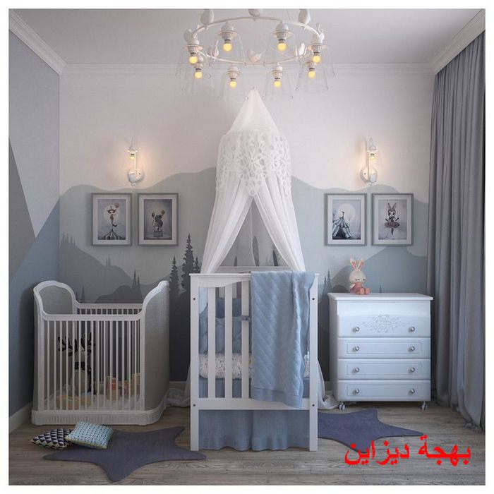 غرفة نوم للاطفال الرضع تناسب التواءم