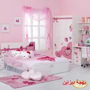 غرفة نوم اطفال جاهزة بناتى