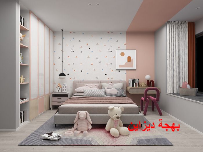 نغرفة نوم اطفال رصاصي في كشمير