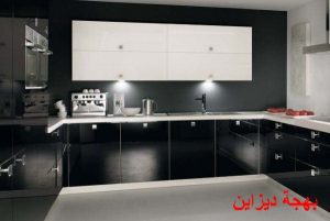مطبخ الوميتال سيلفر في اسود شيك