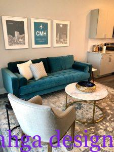 انتريه باللون الجنزاري والبيج روعة