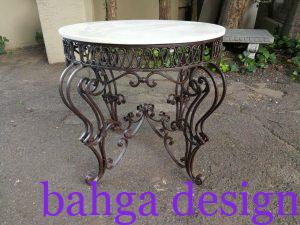 ترابيزة سفرة حديد بتصميم رائع و جميل جداً