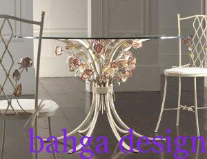 ترابيزة سفرة حديد بتصميم في منتهي الشياكه