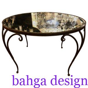 ترابيزة سفرة حديد بشكل جميل جداً