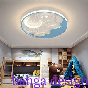 جبس بورد مودرن باللون الابيض و اللبنى لغرفة نوم الاطفال