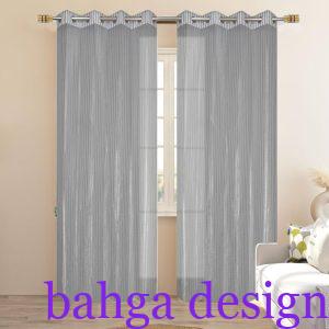 ستارة بلاستيك زجزاج باللون الرصاصى