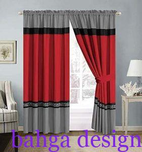 ستارة رصاصي مع احمر تناسب الممرات الداخلية