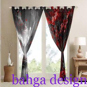 ستارة رصاصي مع احمر مودرن روعة