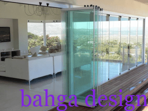 ستارة زجاجية بالواح مطوية