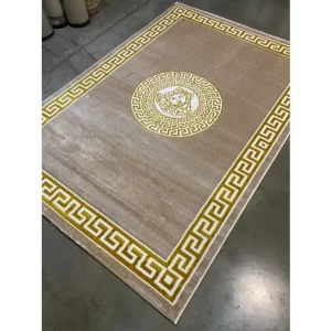 سجادة فيرزاتشي ذهبي فى بيج تركي