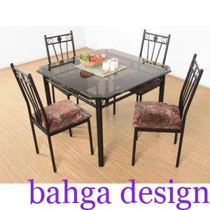 سفرة حديد مودرن 4 كراسي بشكل شيك جداَ