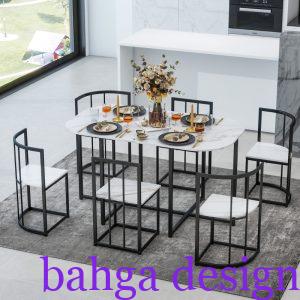 سفرة حديد مودرن 6 كراسي في منتهي الجمال