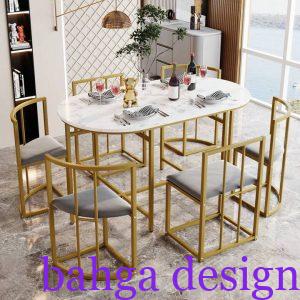 سفرة حديد مودرن 6 كراسي في منتهي الروعه