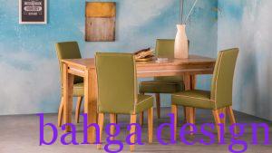 سفرة خشب زان 4 كراسي بتصميم راقي جداً