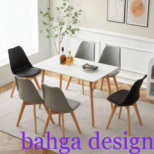 سفرة خشب مودرن 6 كراسي رائعه و شيك