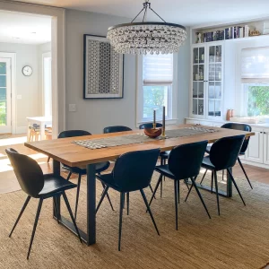 سفرة خشب مودرن 8 كراسي جميلة جداً