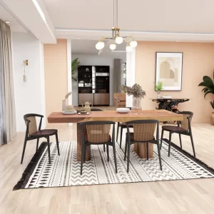 سفرة خشب مودرن بتصميم راقي ومختلف