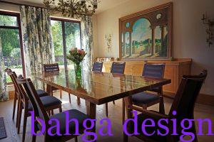 سفرة خشب مودرن بتصميم مختلف وجميل