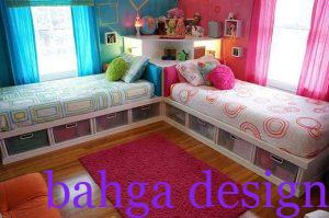 غرفة اطفال بسيطة مشتركة ولد و بنت