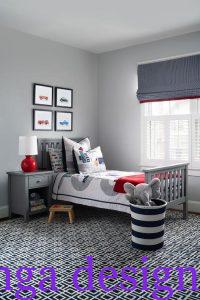 غرفة اطفال رصاصي شيك جدا و روعة