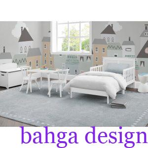 غرفة اطفال رصاصي في ابيض جميلة جدا