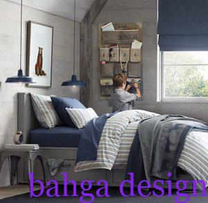 غرفة اطفال رصاصي في ازرق جميلة و رائعة