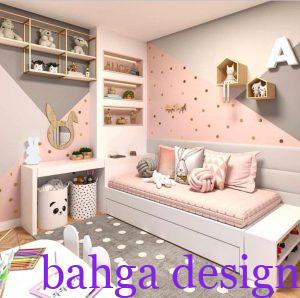 غرفة اطفال رصاصي في كشمير انيقة و هادئة