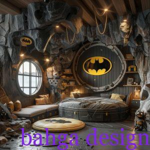 غرفة اطفال علي شكل بات مان رائعة