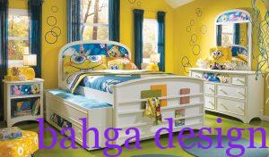 غرفة اطفال كاملة علي شكل سبونج بوب