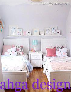 غرفة اطفال مشتركة ولد و بنت انيقة و بسيطة