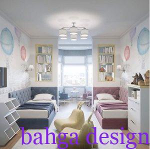 غرفة اطفال ولد و بنت بتصميم شيك جدا