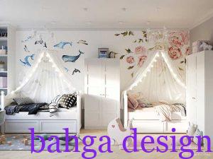 غرفة اطفال ولد و بنت توام في منتهى الجمال