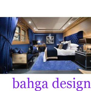 غرفة نوم ازرق غامق في منتهى الشياكة و الروعة