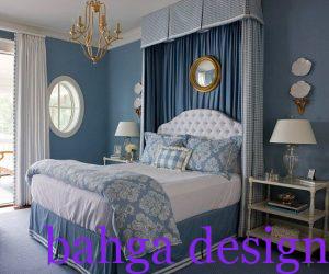 غرفة نوم ازرق فاتح هادئة و رائعة