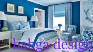 غرفة نوم ازرق مع ابيض