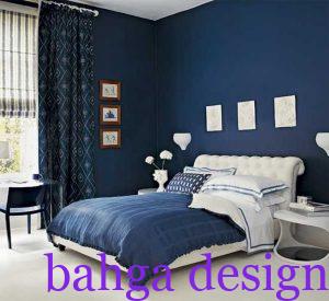 غرفة نوم ازرق مع ابيض بسيطة و رائعة