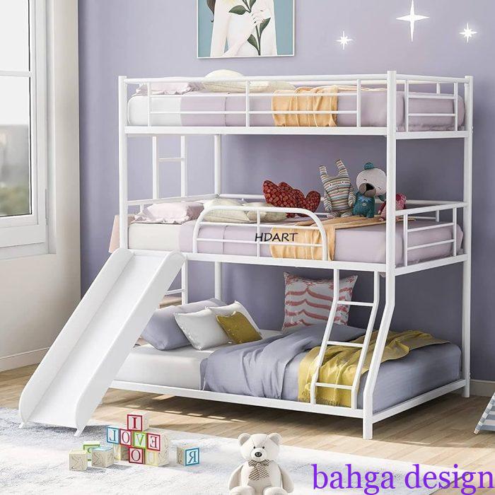 غرفة نوم اطفال ثلاثية تناسب الاولاد و البنات
