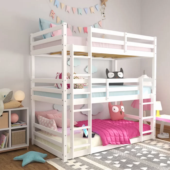غرفة نوم اطفال ثلاثية خشب