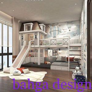 غرفة نوم اطفال ثلاثية مودرن روعة