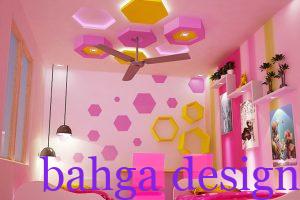 غرفة نوم اطفال جبس بورد مودرن تناسب البنات