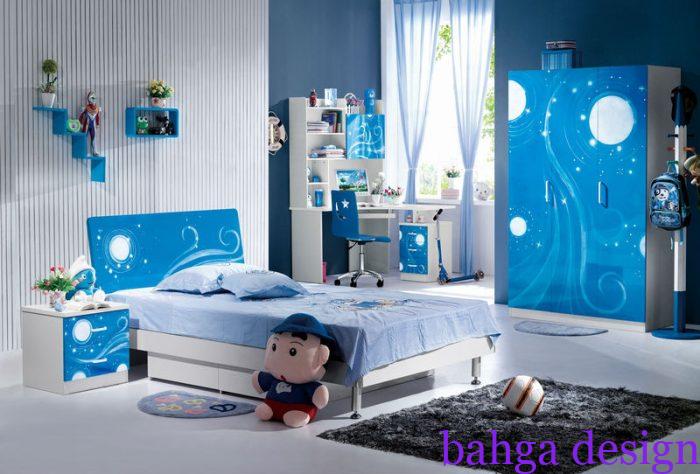 غرفة نوم اطفال جديد مودرن باللون اللبنى مع الابيض روعة