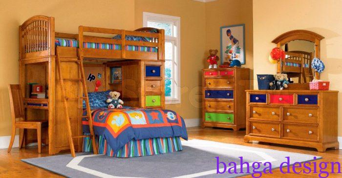 غرفة نوم اطفال خشب