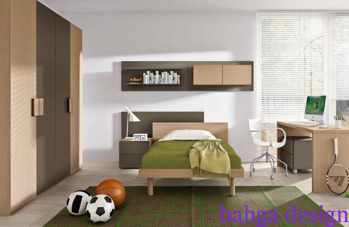 غرفة نوم اطفال خشب هادئة و بسيطة