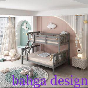 غرفة نوم اطفال رصاصي في كشمير غاية في الجمال