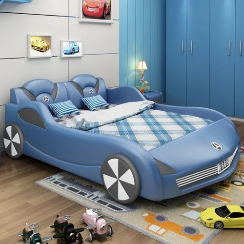 غرفة نوم اطفال علي شكل سيارة جميلة جدا