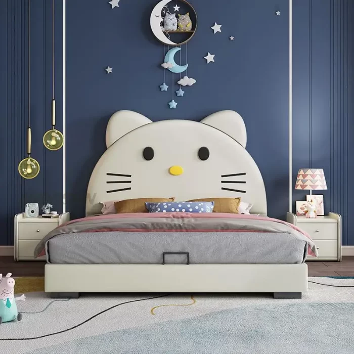 غرفة نوم اطفال علي شكل قطة غاية في الجمال