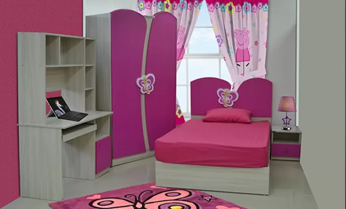 غرفة نوم اطفال فوشيا بشكل رائع