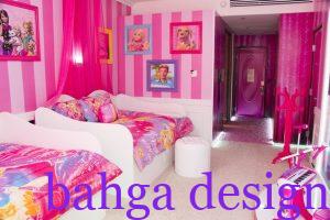 غرفة نوم اطفال فوشيا جميلة تناسب البنات