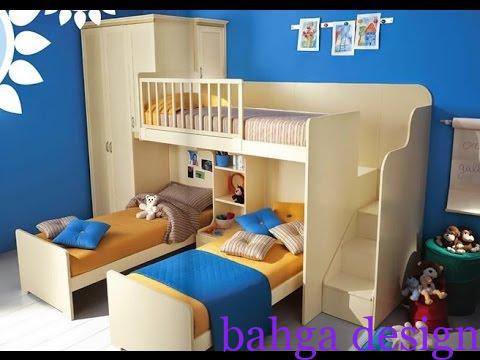 غرفة نوم اطفال للاولاد 3 سراير