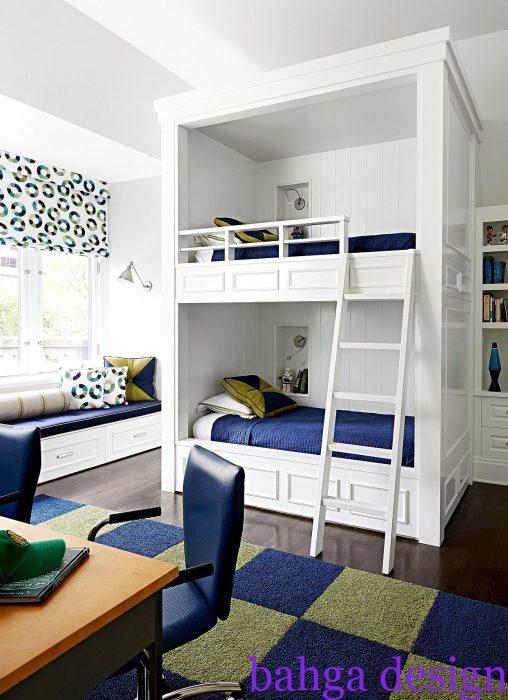 غرفة نوم اطفال للمساحات الصغير جدا مناسبة للاولاد الذكور